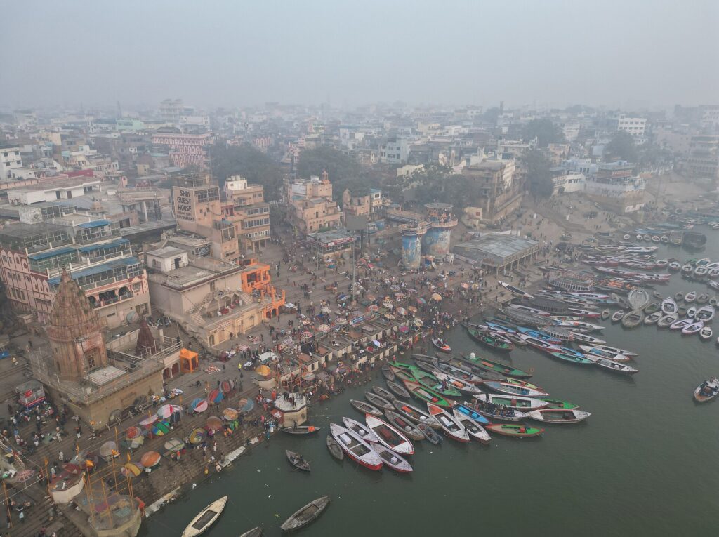 Dashashwamedh Ghat in Varanasi (Benares), which Jagdish recognised